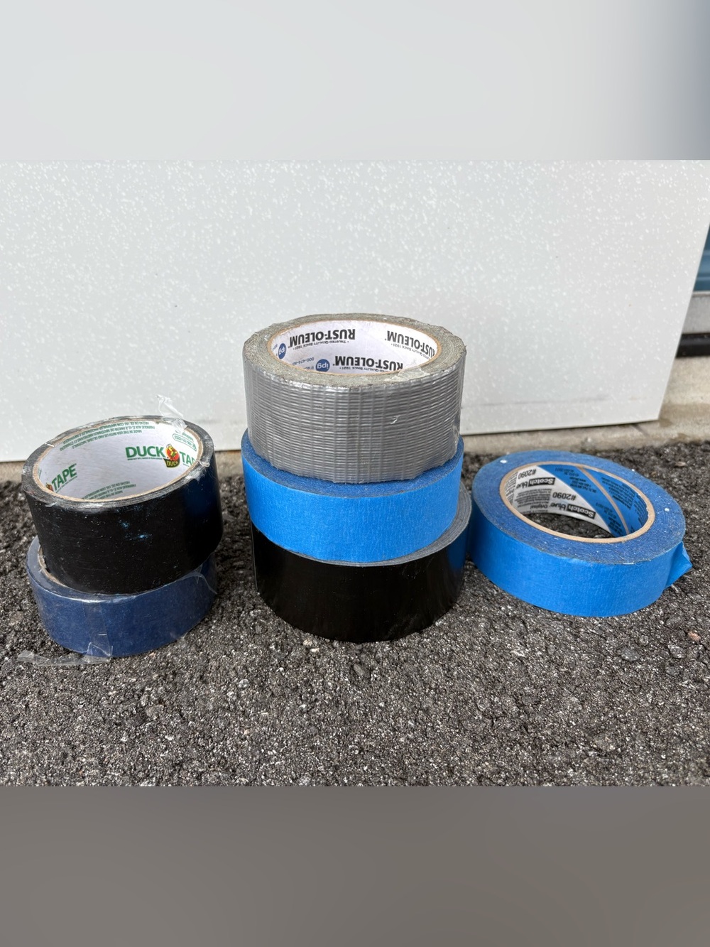 Assorted Duct/Painters Tape Bundle - Blue, Black, Gray